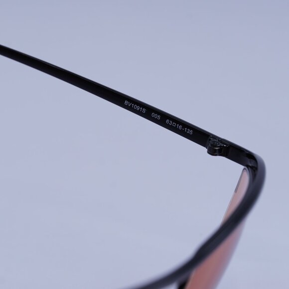 Bottega Veneta BV1091S 005 Sunglasses Black Cat Eye Frame, Orange Lenses main image 6